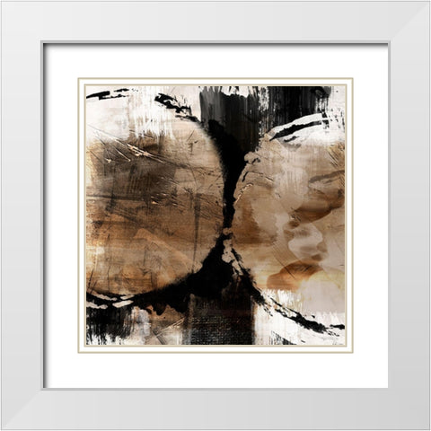 Deep Distress 1 White Modern Wood Framed Art Print with Double Matting by Prime, Marcus