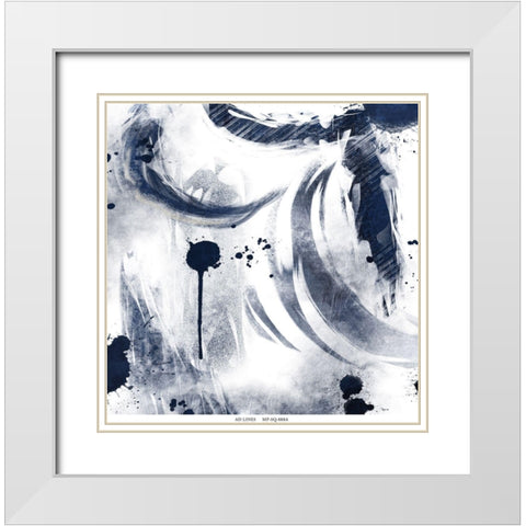 Celestial War Time 1 White Modern Wood Framed Art Print with Double Matting by Prime, Marcus