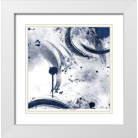 Celestial War Time 2 White Modern Wood Framed Art Print with Double Matting by Prime, Marcus
