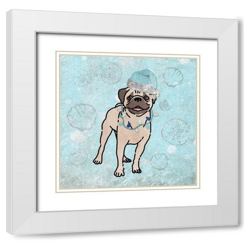 Merry Seasmas 2 White Modern Wood Framed Art Print with Double Matting by Prime, Marcus