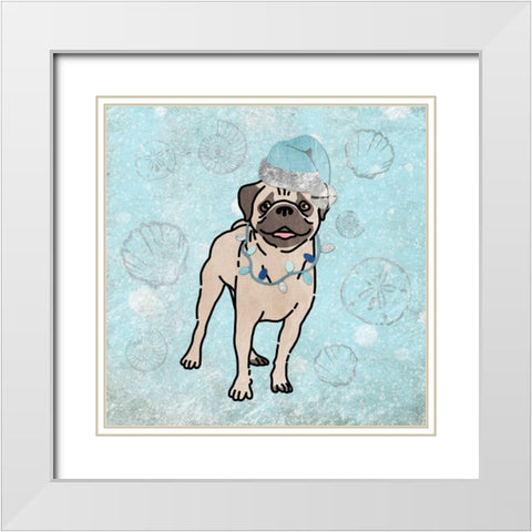 Merry Seasmas 2 White Modern Wood Framed Art Print with Double Matting by Prime, Marcus