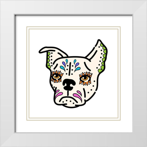 Sugar Terrier White Modern Wood Framed Art Print with Double Matting by Prime, Marcus