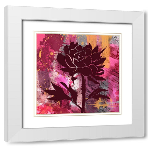 Urban Floral 2 White Modern Wood Framed Art Print with Double Matting by Prime, Marcus