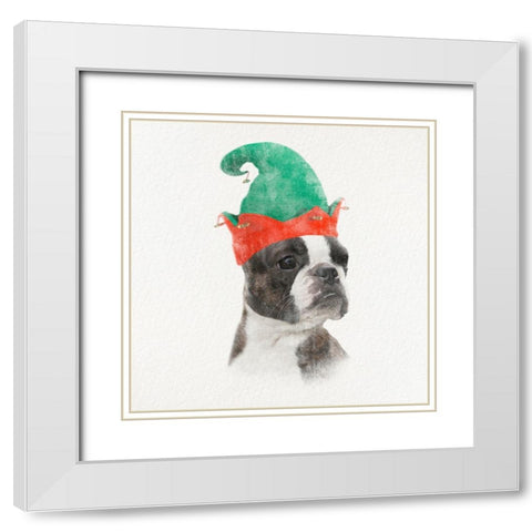 Christmas Rover 3 White Modern Wood Framed Art Print with Double Matting by Prime, Marcus