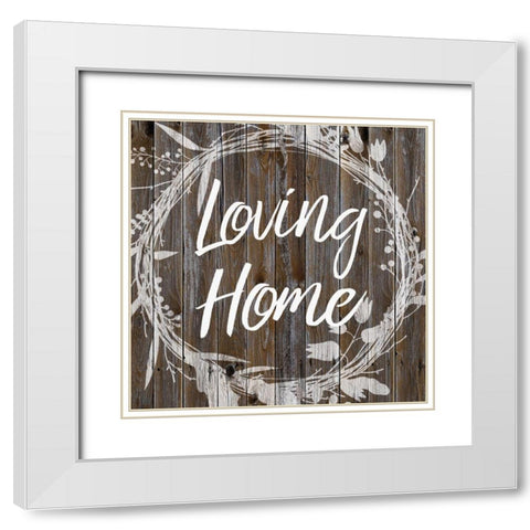 Loving Home 2 White Modern Wood Framed Art Print with Double Matting by Prime, Marcus