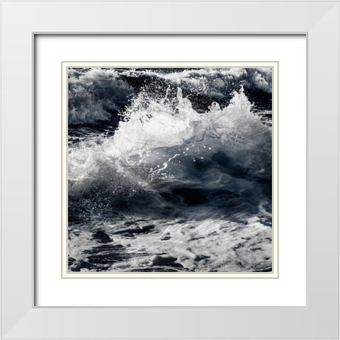 Gestured Motion 1 White Modern Wood Framed Art Print with Double Matting by Prime, Marcus