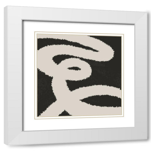 Reclining Shade 2 White Modern Wood Framed Art Print with Double Matting by Prime, Marcus