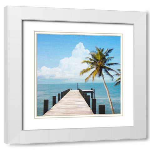 Coastal Destinations White Modern Wood Framed Art Print with Double Matting by Prime, Marcus