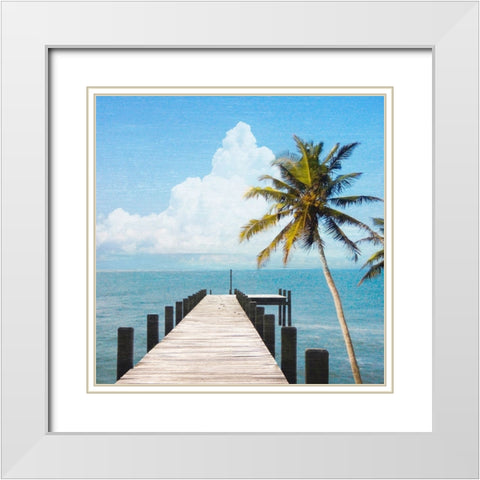 Coastal Destinations White Modern Wood Framed Art Print with Double Matting by Prime, Marcus