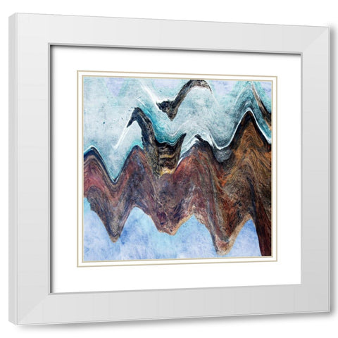 Soul Ripple White Modern Wood Framed Art Print with Double Matting by Prime, Marcus