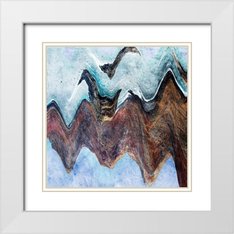 Soul Ripple White Modern Wood Framed Art Print with Double Matting by Prime, Marcus