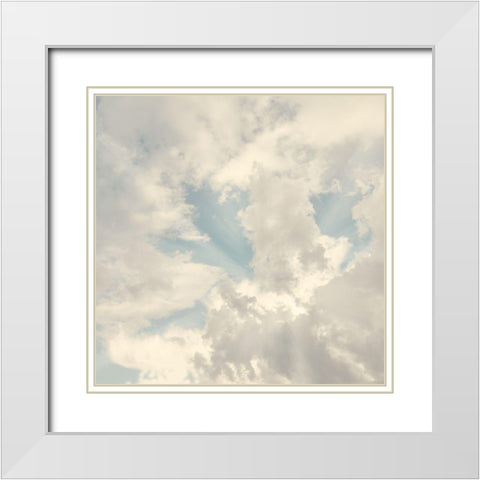 Heavens View White Modern Wood Framed Art Print with Double Matting by Prime, Marcus