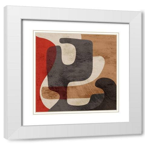 Distracted Beauty 1 White Modern Wood Framed Art Print with Double Matting by Prime, Marcus