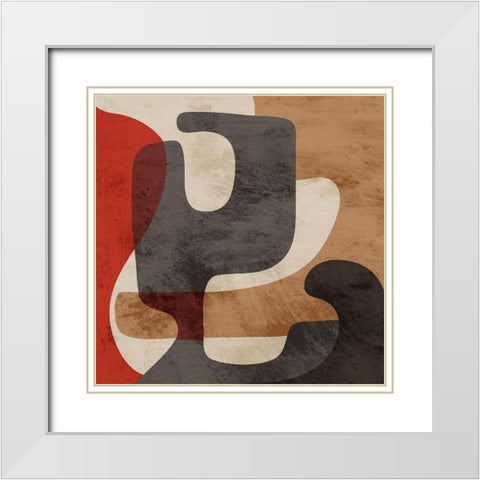 Distracted Beauty 1 White Modern Wood Framed Art Print with Double Matting by Prime, Marcus