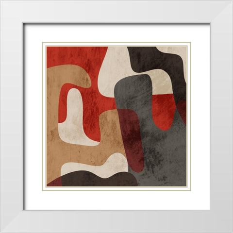 Distracted Beauty 2 White Modern Wood Framed Art Print with Double Matting by Prime, Marcus