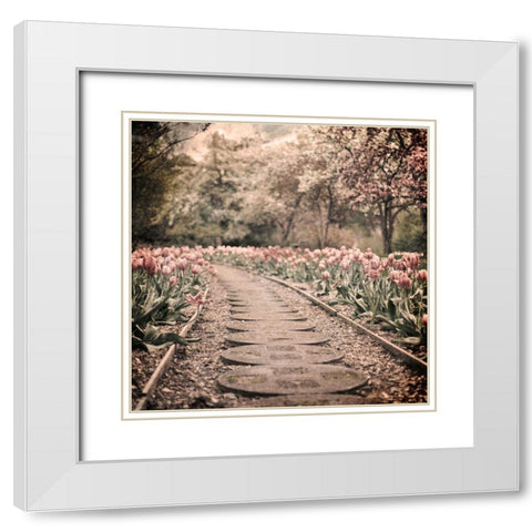 Path To Greatness White Modern Wood Framed Art Print with Double Matting by Prime, Marcus
