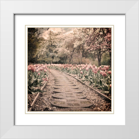 Path To Greatness White Modern Wood Framed Art Print with Double Matting by Prime, Marcus