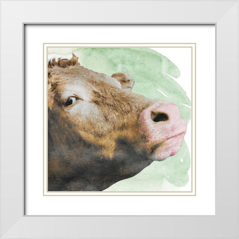 Agnes In Love White Modern Wood Framed Art Print with Double Matting by Prime, Marcus