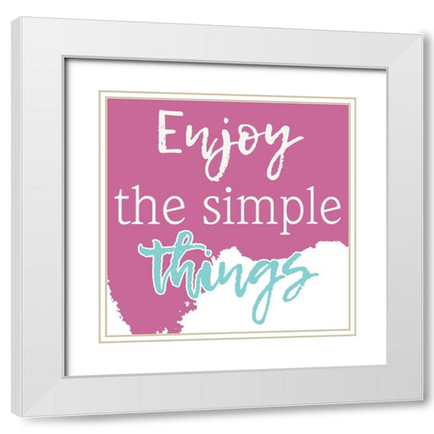Simply Retro 1 White Modern Wood Framed Art Print with Double Matting by Prime, Marcus