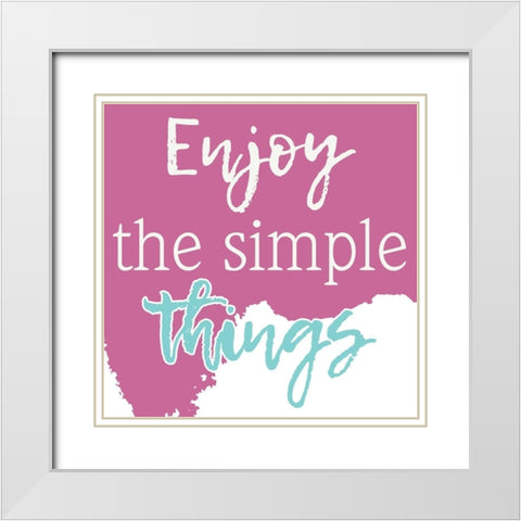 Simply Retro 1 White Modern Wood Framed Art Print with Double Matting by Prime, Marcus