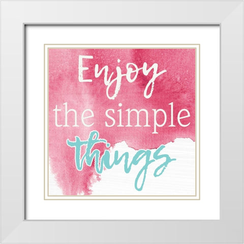 Simply Retro 2 White Modern Wood Framed Art Print with Double Matting by Prime, Marcus