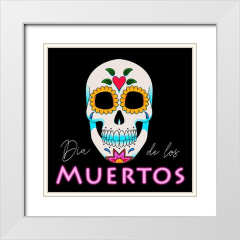 Dia De Los Muertos White Modern Wood Framed Art Print with Double Matting by Prime, Marcus