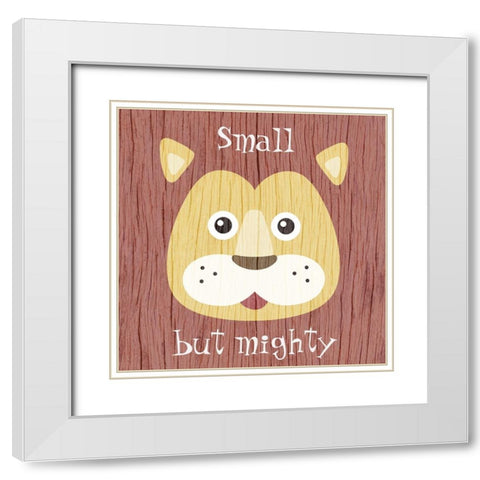 Mighty Small 1 White Modern Wood Framed Art Print with Double Matting by Prime, Marcus