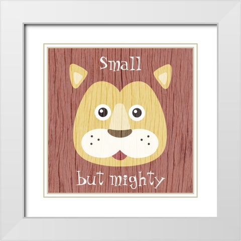 Mighty Small 1 White Modern Wood Framed Art Print with Double Matting by Prime, Marcus