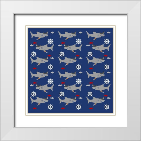 Shiver Me Timbers 1 White Modern Wood Framed Art Print with Double Matting by Prime, Marcus