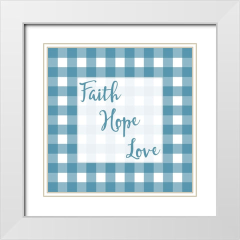 Gingham Quotes 3 White Modern Wood Framed Art Print with Double Matting by Prime, Marcus