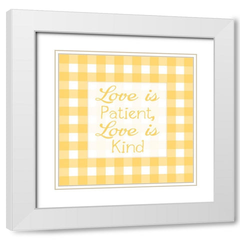 Gingham Quotes 4 White Modern Wood Framed Art Print with Double Matting by Prime, Marcus