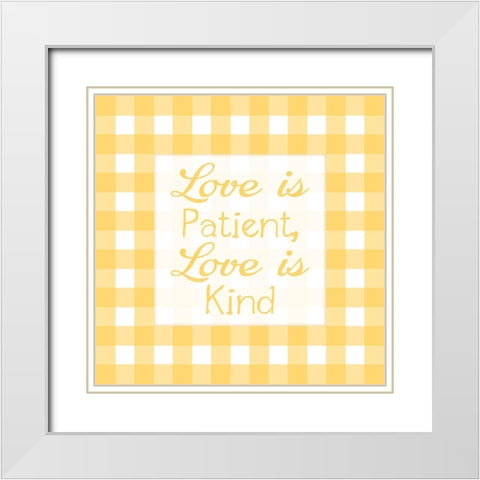 Gingham Quotes 4 White Modern Wood Framed Art Print with Double Matting by Prime, Marcus
