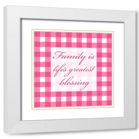 Gingham Quotes 5 White Modern Wood Framed Art Print with Double Matting by Prime, Marcus