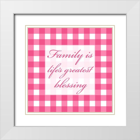 Gingham Quotes 5 White Modern Wood Framed Art Print with Double Matting by Prime, Marcus