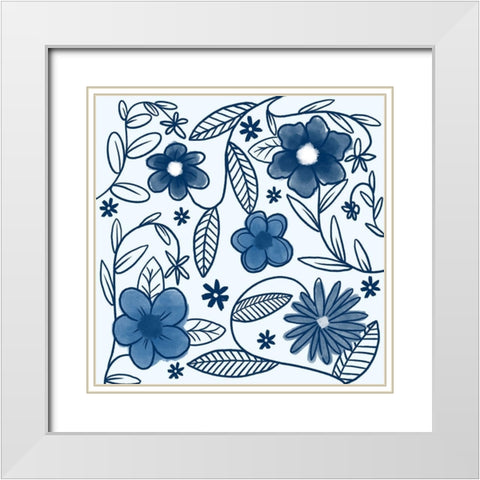 Thriving Beauty 1 White Modern Wood Framed Art Print with Double Matting by Prime, Marcus