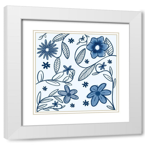 Thriving Beauty 2 White Modern Wood Framed Art Print with Double Matting by Prime, Marcus
