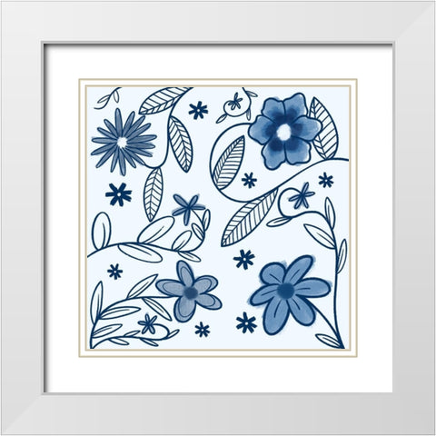 Thriving Beauty 2 White Modern Wood Framed Art Print with Double Matting by Prime, Marcus