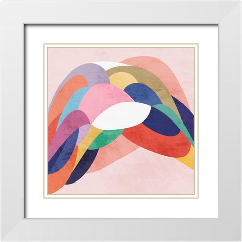 Geometric Oblivion 1 White Modern Wood Framed Art Print with Double Matting by Prime, Marcus