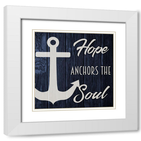 Soul Anchor 1 White Modern Wood Framed Art Print with Double Matting by Prime, Marcus