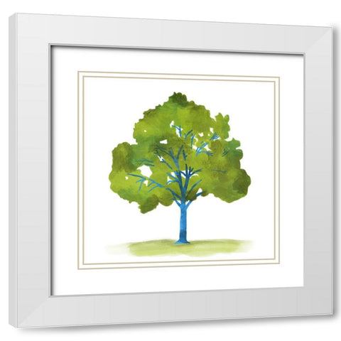 Bright Life 1 White Modern Wood Framed Art Print with Double Matting by Prime, Marcus