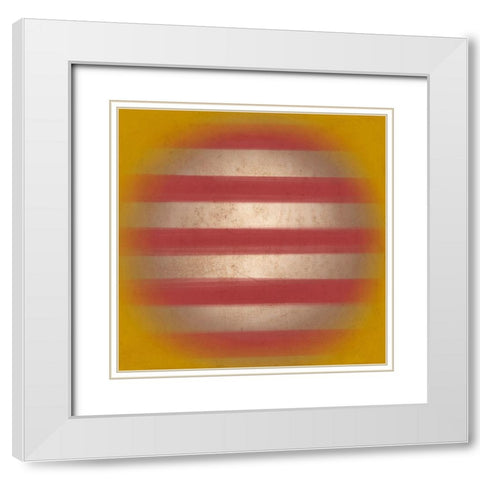 Blurred Line View 1 White Modern Wood Framed Art Print with Double Matting by Prime, Marcus
