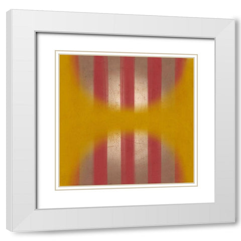 Blurred Line View 2 White Modern Wood Framed Art Print with Double Matting by Prime, Marcus