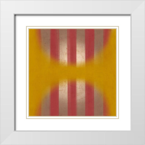 Blurred Line View 2 White Modern Wood Framed Art Print with Double Matting by Prime, Marcus