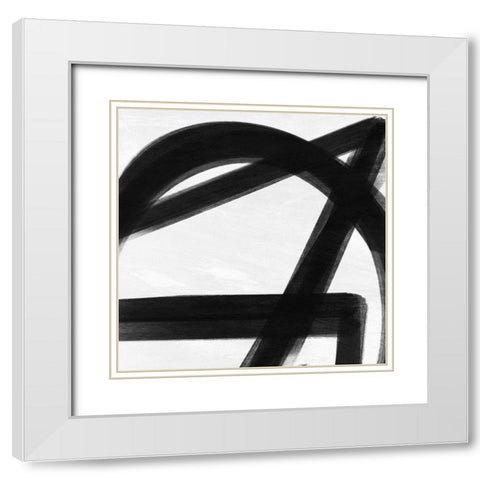 Abstract Statements 4 White Modern Wood Framed Art Print with Double Matting by Prime, Marcus