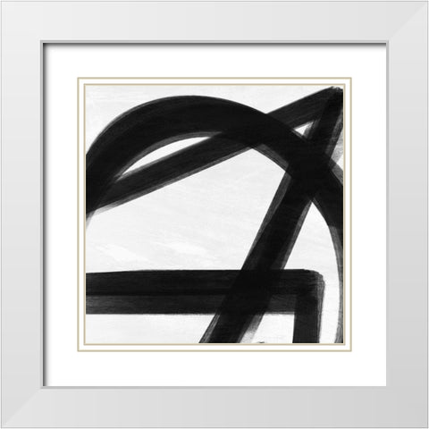 Abstract Statements 4 White Modern Wood Framed Art Print with Double Matting by Prime, Marcus
