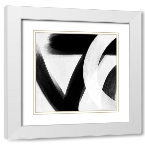 Abstract Statements 6 White Modern Wood Framed Art Print with Double Matting by Prime, Marcus