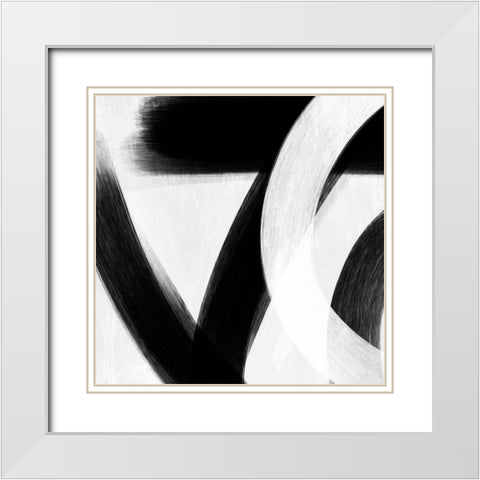 Abstract Statements 6 White Modern Wood Framed Art Print with Double Matting by Prime, Marcus