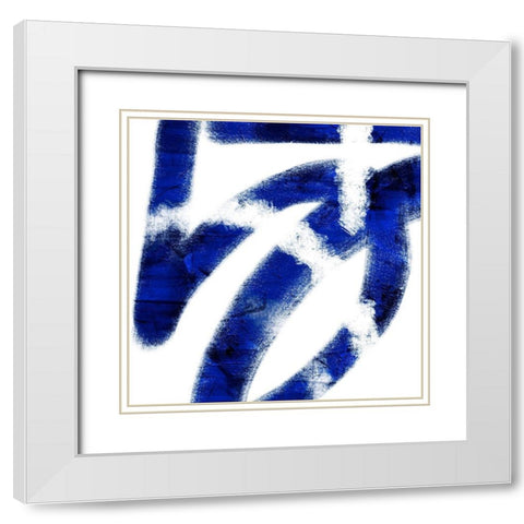 Indigo Prophecy 1 White Modern Wood Framed Art Print with Double Matting by Prime, Marcus