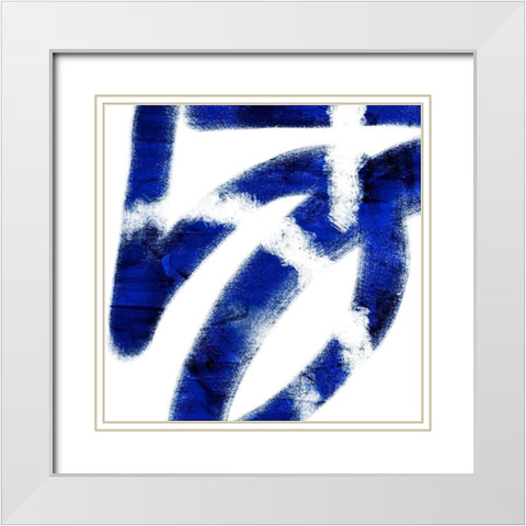 Indigo Prophecy 1 White Modern Wood Framed Art Print with Double Matting by Prime, Marcus