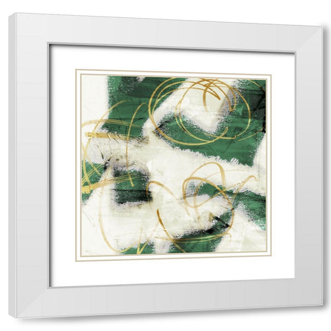 Emerald Mustard Prophecy 1 White Modern Wood Framed Art Print with Double Matting by Prime, Marcus